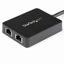 Tarjetas De Red Startech.com Usb, Rj-45 2, 5000 Mbit/s, Alámbrico, Negro
