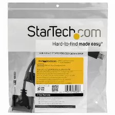Cable Adaptador Startech Usb 3.0 Con Uasp A Sata Iii Para Disco Duro De 2,5