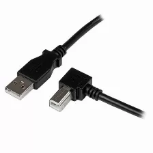 Cable Startech (usbab1mr) Adaptador Usb 1m Para Impresora 1x Usb A Macho - 1x Usb B Macho En ángulo Derecho