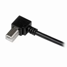 Cable Startech (usbab1mr) Adaptador Usb 1m Para Impresora 1x Usb A Macho - 1x Usb B Macho En ángulo Derecho
