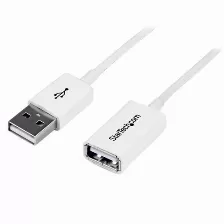 Extensor Startech.com 3 M, Usb A A Usb A, Macho/hembra, 480 Mbit/s, Blanco