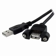 Extensor Startech.com 0.9 M, Usb A A Usb A, Negro