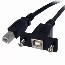 Extensor Startech.com 0.3 M, Usb B A Usb B, 480 Mbit/s, Negro