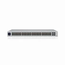 Switch Ubiquiti Unifi Usw-48-poe Gestionado, L2, Rj-45 48, Gigabit Ethernet (10/100/1000), (poe +) 32, 1u, Acero Inoxidable