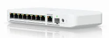 Switch Ubiquiti Unifi Flex 2.5g Poe Gestionado, L2, Rj-45 8, 2.5g Ethernet (100/1000/2500), (poe +) 8, Montaje En Escritorio/pared, Blanco