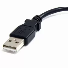 Cable Adaptador Startech, 15cm Usb A Macho A Micro Usb B Macho, Para Teléfono Móvil Carga Y Datos Negro, (uusbhaub6in)