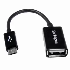 Extensor Startech.com 0.127 M, Micro-usb B A Usb A, 480 Mbit/s, Negro