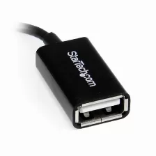 Cable Adaptador Startech (uusbotgra) Micro Usb Macho En ángulo A La Derecha A Usb Hembra Otg De 12cm