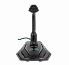 Microfono Gaming Con Luz Led Rgb Vortred By Perfect Choice Negro