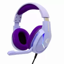 Diadema Gamer Rgb Morada .