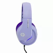 Diadema Gamer Rgb Morada .