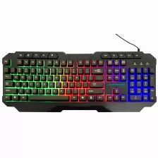 Kit Teclado Y Mouse Perfect Choice V-930655 Usb, Retroiluminado, Alámbrico, 4800 Dpi, Negro