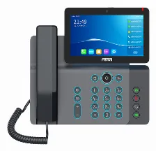 Teléfono Ip Fanvil V67 Terminal Con Conexión Por Cable, Poe, 20 Líneas, Negro