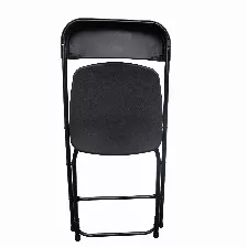 Caja De 10 Sillas Negras Plegables Modamob Reforzadas, 47 X 45 X 82cm, Tubo 19mm, Hasta 120kg