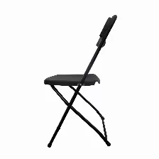 Caja De 10 Sillas Negras Plegables Modamob Reforzadas, 47 X 45 X 82cm, Tubo 19mm, Hasta 120kg