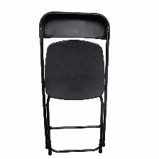 Caja De 9 Sillas Plegables Modamob Raven, Negras, Reforzadas, 47 X 45 X 82cm, Tubo 19mm, Hasta 120kg