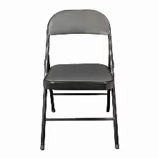 Silla Modamob Metalica Plegable Acojinada Modelo Vc188, 45x45x88 Cm, Tubo 22x0.8 Mm, Soporta Hasta 120kg, Color Negro