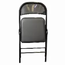 Silla Modamob Metalica Plegable Acojinada Modelo Vc188, 45x45x88 Cm, Tubo 22x0.8 Mm, Soporta Hasta 120kg, Color Negro