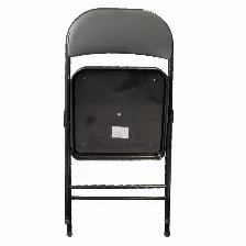 Silla Modamob Metalica Plegable Acojinada Modelo Vc188, 45x45x88 Cm, Tubo 22x0.8 Mm, Soporta Hasta 120kg, Color Negro