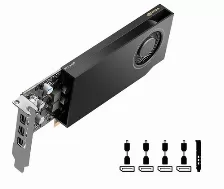 Tarjeta De Video Pny Nvidia Rtx A400, 4 Gb, 64 Bit, Gddr6, Pci Express X8 4.0, 4xdp