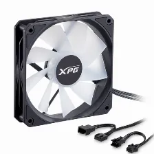 Ventilador Xpg Vento R 120 Argb Pwm 12 Cm, 1600 Rpm, Led Multi, Negro, Pwm