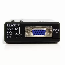 Convertidor Startech.com 1600 X 1200, Composite, S-video, Negro