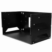 Rack De Montaje En Pared Startech (wallshelf4u) Con Estante Incorporado De Acero 4u, Con Profundidad Ajustable De 12 Y 18 Pulgadas