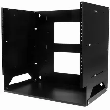 Rack Startech.com Tipo Bastidor De Pared, Capacidad Del Rack 8u, 2 Postes, Acero, Peso Max. 34 Kg, Color Negro, Incluye Tuercas Si