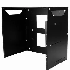 Rack Startech.com Tipo Bastidor De Pared, Capacidad Del Rack 8u, 2 Postes, Acero, Peso Max. 34 Kg, Color Negro, Incluye Tuercas Si