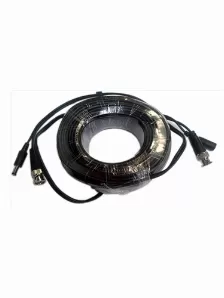 Cable Bnc Saxxon, 50 Metros, Hasta 8mp, Uso Interior, 100% Cobre, 12w