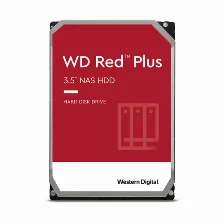 Disco Duro Nas Western Digital Red Plus 12tb 3.5pulg, Sata 3 6gb/s, 256mb, 7200rpm, (wd120efbx)