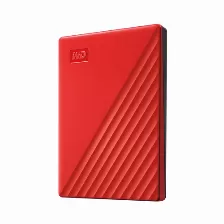 Disco Duro Externo Western Digital My Passport 4 Tb, 3.2 Gen 1 (3.1 Gen 1), Rojo