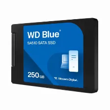 Ssd Western Digital Blue Sa510 250gb, 2.5 Pulg, Serial Ata Iii 6 Gbit/s, Lectura 555 Mb/s, Escritura 440 Mb/s