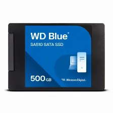 Ssd Western Digital Blue Sa510 500gb, 2.5 Pulgadas, Sata Iii 6 Gbit/s, Lectura 560 Mb/s, Escritura 510 Mb/s