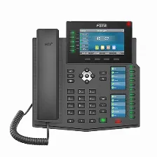 Teléfono Ip Fanvil X6u Terminal Con Conexión Por Cable, Poe, 20 Líneas, Negro
