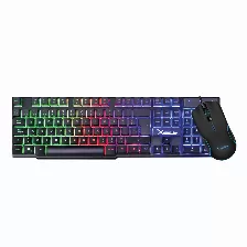 Kit Teclado Y Mouse Gamer Xzeal Xst-201, Usb, Rainbow, Anti Ghosting, Mouse 6 Botones 3200dpi