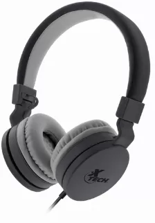 Audífonos Xtech Xth-340 Diadema, Alámbrico, 3.5 Mm, Negro, Gris