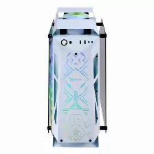 Gabinete Xzeal Ir02, Midi-tower, M-atx/m-itx, 4 Vent Argb, Cristal Templado, Blanco