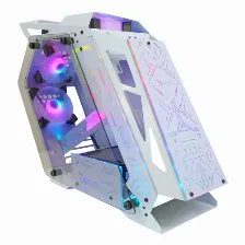 Gabinete Xzeal Ir02, Midi-tower, M-atx/m-itx, 4 Vent Argb, Cristal Templado, Blanco Open Box