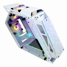 Gabinete Xzeal Ir02, Midi-tower, M-atx/m-itx, 4 Vent Argb, Cristal Templado, Blanco Open Box