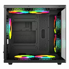 Gabinete Gamer Xzeal Cubo, Ventana Cristal, 2x Vent Frontales, 1x Vent Trasero 120mm, Negro
