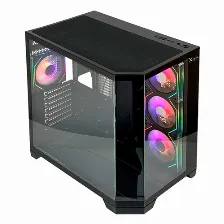 Gabinete Xzeal Xz150, Midi-tower, Atx/micro-atx, Usb 3.0, Sin Fuente, 4 Ventiladores Instalados, Negro