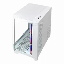 Gabinete Xzeal X-tron Xz150, Midi-tower, Atx/m-atx, Vidrio Templado, 4xvent Argb, Sin Fuente, Blanco