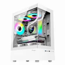 Gabinete Xzeal X-zynergy, Soporta M-atx/itx, 1xusb 1.0, 1xusb 3.0, 3xvent Rgb, Blanco (refurbished)