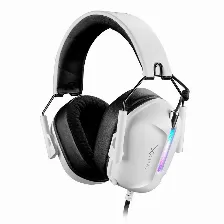 Diadema Xzeal Xzhsalrgb1w, Rgb, Conector 3.5mm, Microfono Desmontable, Blanco