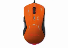 Mouse Gamer Rgb 7,200 Dpi 6 Botones Conexia“n Usb 1.5m Gris Naranja (xzpm1ng)