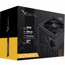Fuente De Poder Xzeal Xz650, 650w, Certificado 80 Plus Bronce, Pfc Activo, Smart Fan 120mm, Atx 20+4 Pin