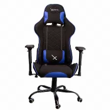 Silla Gamer Xzeal Xzsxz25a, Reposa-brazos, Forro Tela, Azul/negro