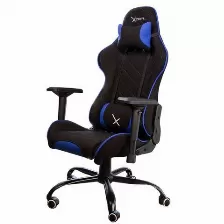 Silla Gamer Xzeal Xzsxz25a, Reposa-brazos, Forro Tela, Azul/negro