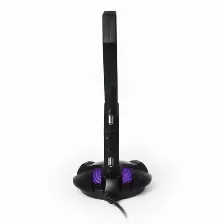 Base Para Auriculares Yeyian Over Power, Rgb, Concentrador Hub, Ecualizador De Audio, Microfono, Yao-29201n